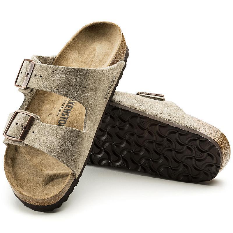 Birkenstock Ruskind Læder Arizona Herre Grå Brune | DK 242TCE